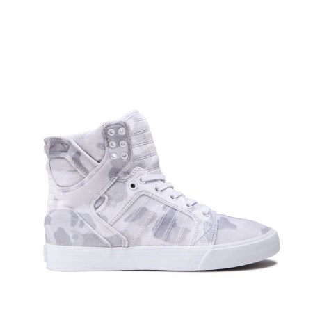 Supra Skytop Womens High Tops Shoes White UK 86IWB